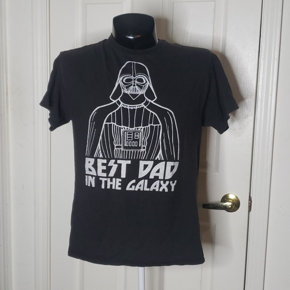 Star Wars Best Dad T-Shirt Darth Vader Large - Picture 2 of 4